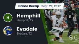 Recap: Hemphill  vs. Evadale  2017
