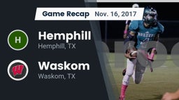 Recap: Hemphill  vs. Waskom  2017