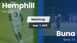 Matchup: Hemphill  vs. Buna  2018