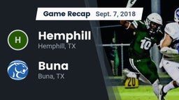 Recap: Hemphill  vs. Buna  2018