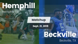 Matchup: Hemphill  vs. Beckville  2018