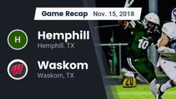 Recap: Hemphill  vs. Waskom  2018