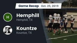 Recap: Hemphill  vs. Kountze  2019