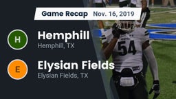 Recap: Hemphill  vs. Elysian Fields  2019
