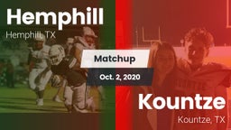 Matchup: Hemphill  vs. Kountze  2020