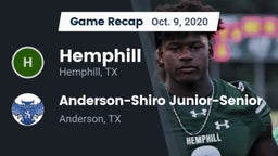 Recap: Hemphill  vs. Anderson-Shiro Junior-Senior  2020