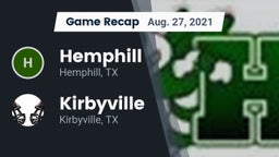 Recap: Hemphill  vs. Kirbyville  2021