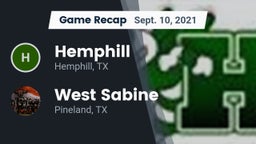 Recap: Hemphill  vs. West Sabine  2021