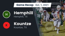 Recap: Hemphill  vs. Kountze  2021
