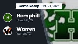 Recap: Hemphill  vs. Warren  2022