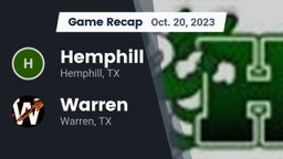 Recap: Hemphill  vs. Warren  2023
