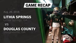 Recap: Lithia Springs  vs. Douglas County  2016