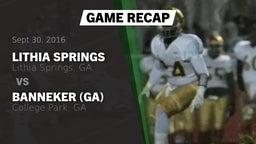 Recap: Lithia Springs  vs. Banneker  (GA) 2016