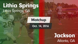 Matchup: Lithia Springs High vs. Jackson  2016