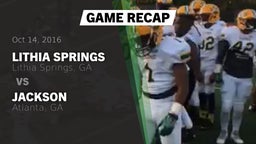 Recap: Lithia Springs  vs. Jackson  2016