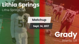 Matchup: Lithia Springs High vs. Grady  2017