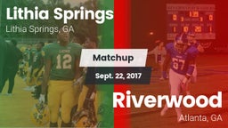Matchup: Lithia Springs High vs. Riverwood  2017