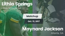 Matchup: Lithia Springs High vs. Maynard Jackson  2017