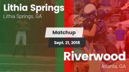 Matchup: Lithia Springs High vs. Riverwood  2018