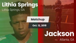 Matchup: Lithia Springs High vs. Jackson  2018