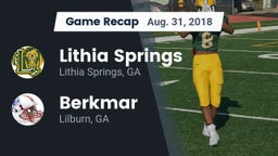 Recap: Lithia Springs  vs. Berkmar  2018