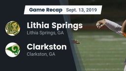 Recap: Lithia Springs  vs. Clarkston  2019