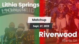 Matchup: Lithia Springs High vs. Riverwood  2019