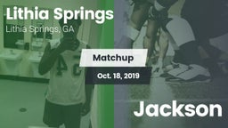 Matchup: Lithia Springs High vs. Jackson 2019