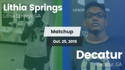 Matchup: Lithia Springs High vs. Decatur  2019