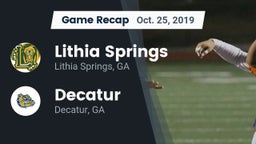 Recap: Lithia Springs  vs. Decatur  2019
