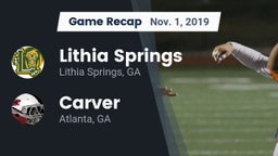 Recap: Lithia Springs  vs. Carver  2019