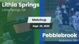 Matchup: Lithia Springs High vs. Pebblebrook  2020