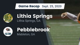 Recap: Lithia Springs  vs. Pebblebrook  2020
