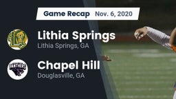 Recap: Lithia Springs  vs. Chapel Hill  2020