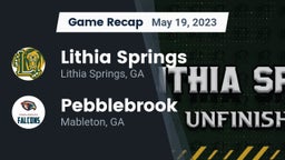 Recap: Lithia Springs  vs. Pebblebrook  2023