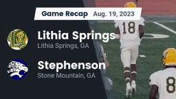 Recap: Lithia Springs  vs. Stephenson  2023