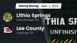Recap: Lithia Springs  vs. Lee County  2023