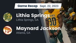 Recap: Lithia Springs  vs. Maynard Jackson  2023