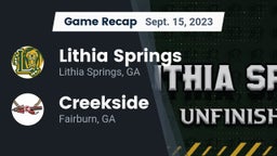 Recap: Lithia Springs  vs. Creekside  2023