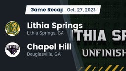 Recap: Lithia Springs  vs. Chapel Hill  2023
