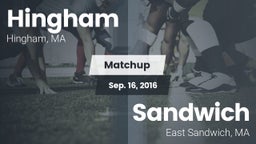 Matchup: Hingham  vs. Sandwich  2016