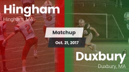 Matchup: Hingham  vs. Duxbury  2017