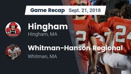 Recap: Hingham  vs. Whitman-Hanson Regional  2018