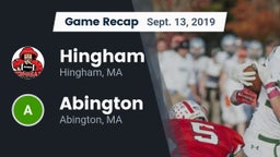 Recap: Hingham  vs. Abington  2019