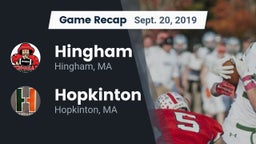 Recap: Hingham  vs. Hopkinton  2019