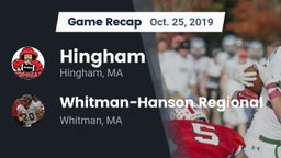 Recap: Hingham  vs. Whitman-Hanson Regional  2019