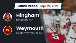 Recap: Hingham  vs. Weymouth  2021