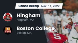 Recap: Hingham  vs. Boston College  2022