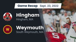 Recap: Hingham  vs. Weymouth  2022