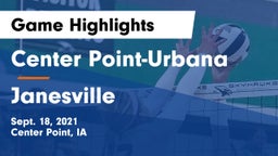 Center Point-Urbana  vs Janesville  Game Highlights - Sept. 18, 2021
